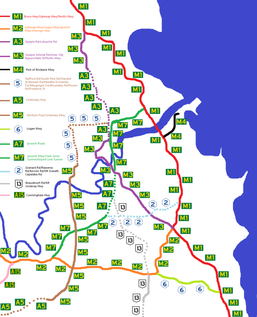 Brisbane's Route Numbering System November 2012